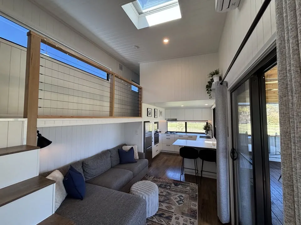 3m Wide Tiny Home On Wheels - Standing Loft Access, 2 Bedrooms - Lightly Used