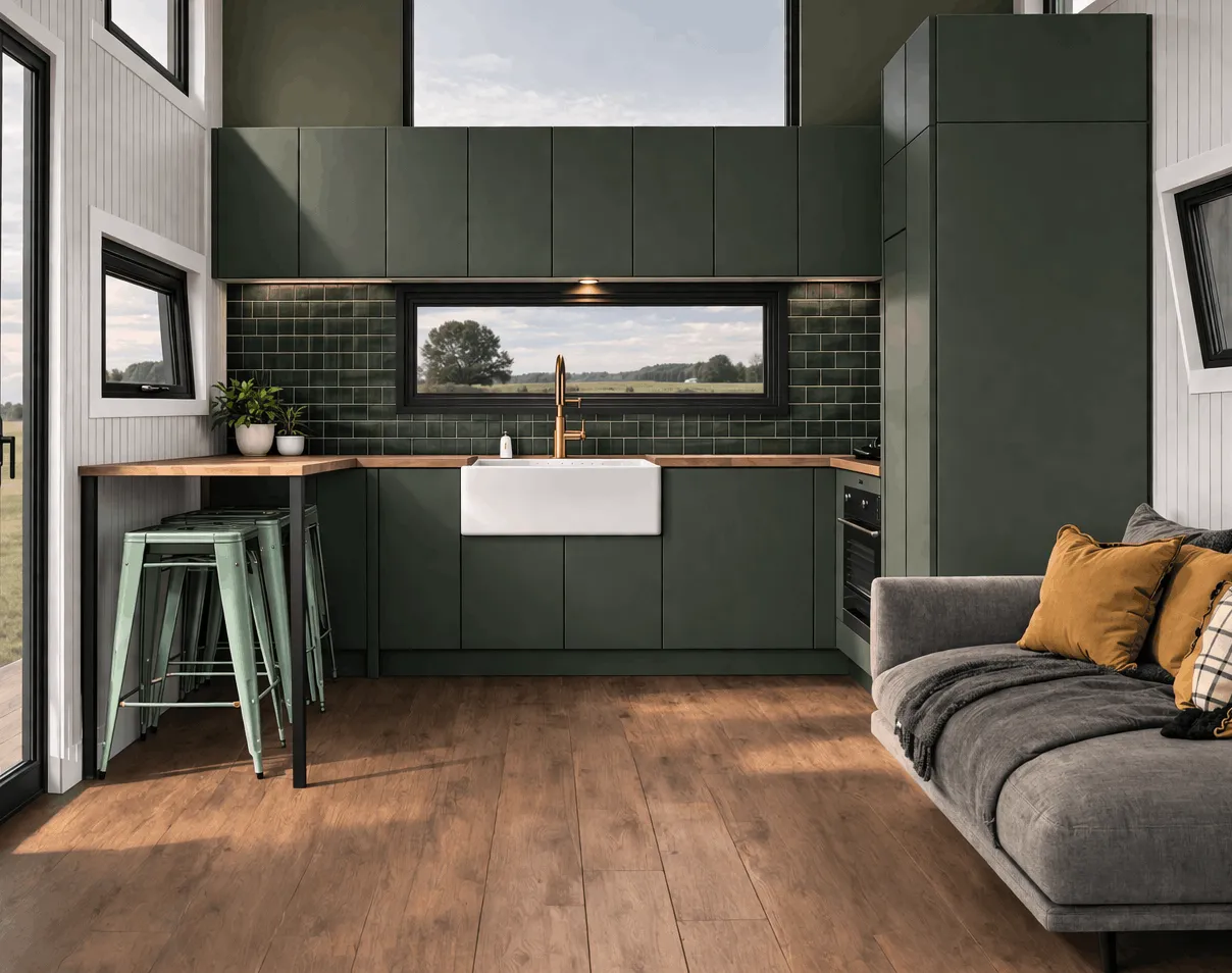 Fern & Willow 3-Bedroom on Skids, 3m Wide — Ground Floor Master + Double Loft