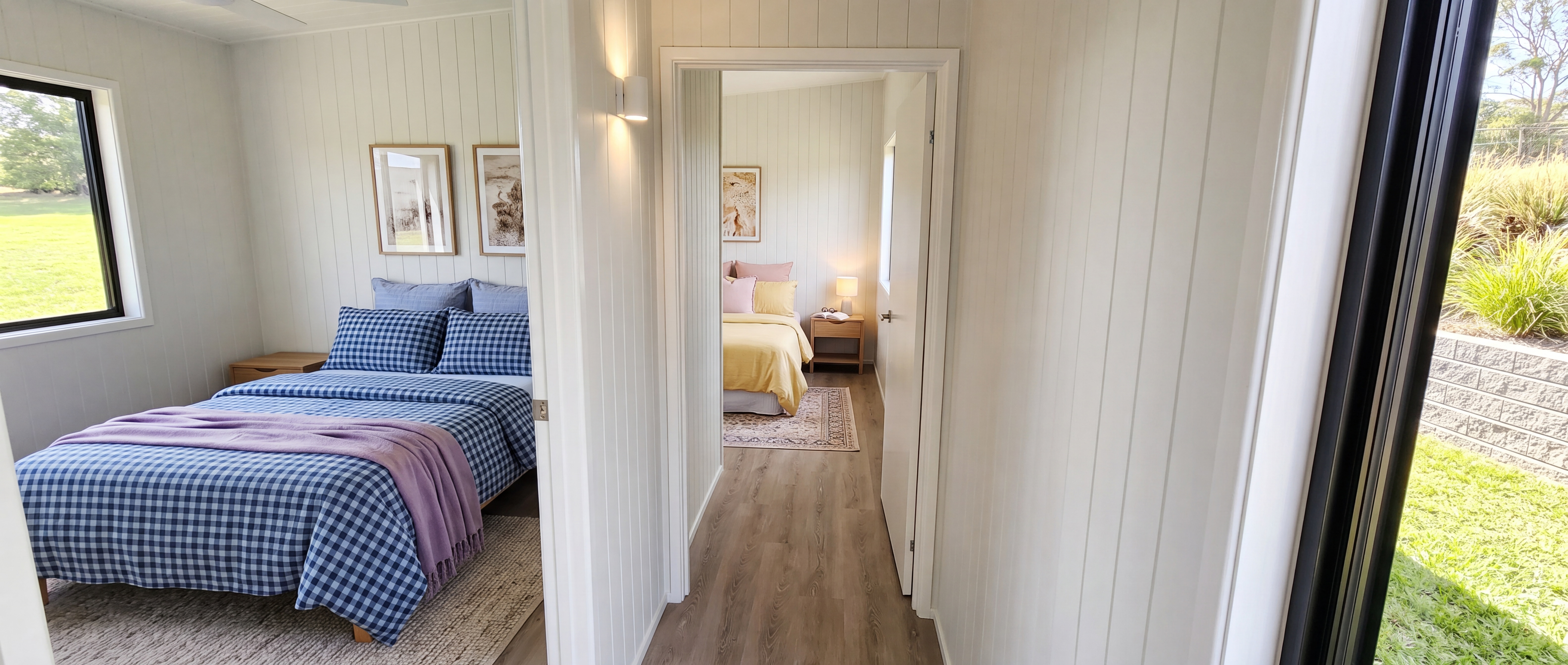 Move-In-Ready 2-Bedroom Tiny Home — Single Level 13.5m × 4m Extra-Wide On Skids