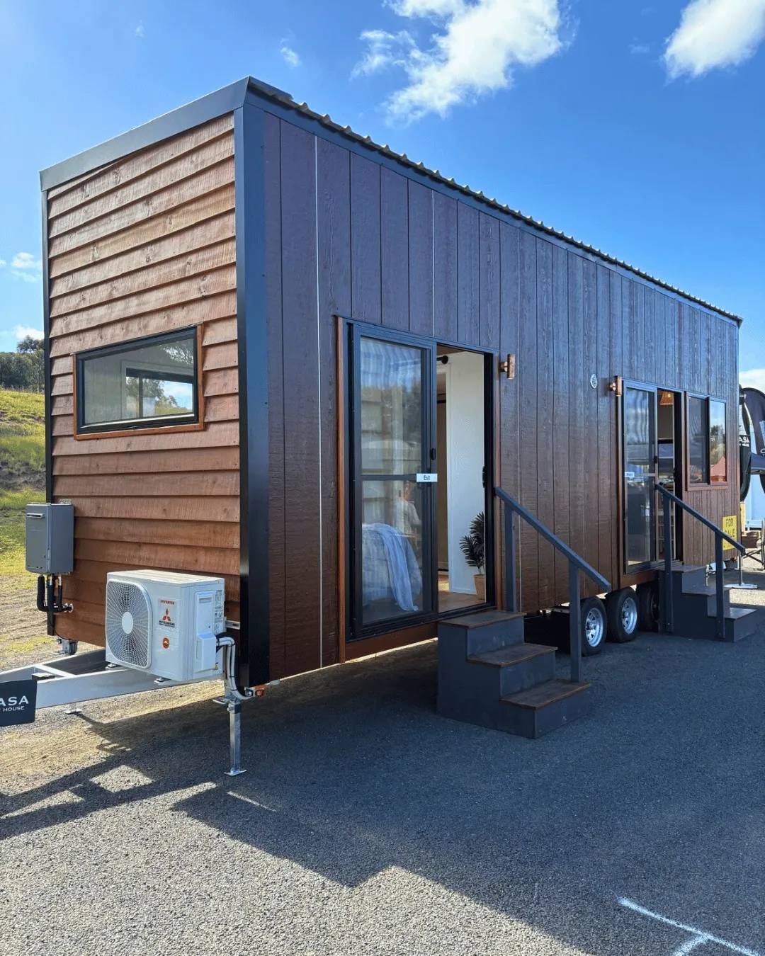 9x2.4m 2 Bedroom Country Cabin THOW with Weatherboard Cladding - Image 1