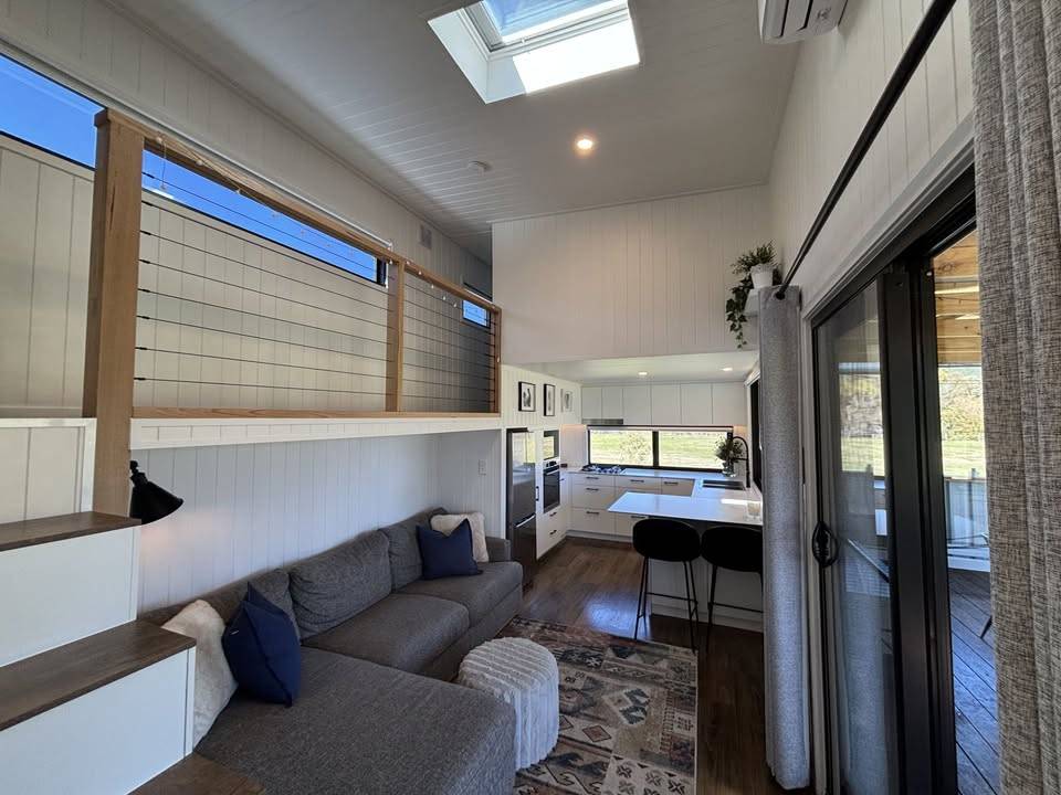 3m Wide Tiny Home On Wheels - Standing Loft Access, 2 Bedrooms - Lightly Used - Image 1