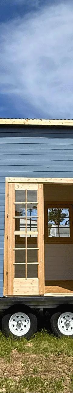 The Nordic Cottage: Solid Timber 8m Tiny Home on Wheels, French Doors & Double Glazed Euro Windows thumbnail 1