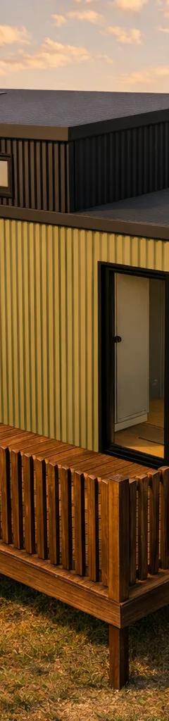 Hunter & Brass 3m Wide 10m Tiny Home on Wheels — Ground Floor Bedroom + Loft thumbnail 3