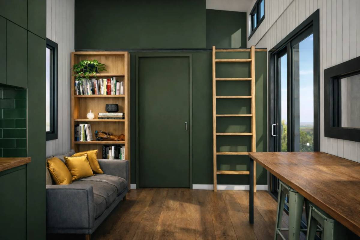 Hunter & Brass 3m Wide 10m Tiny Home on Wheels — Ground Floor Bedroom + Loft - Image 1