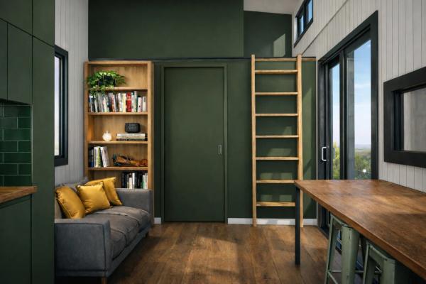 Hunter & Brass 3m Wide 10m Tiny Home on Wheels — Ground Floor Bedroom + Loft