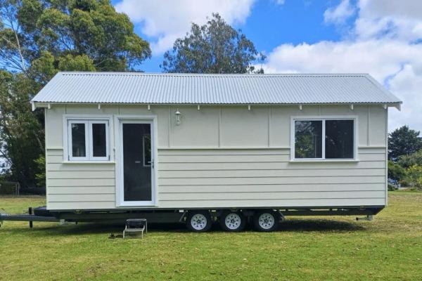  Victorian 3m × 8m Tiny Home on Wheels — Hardwood Interiors