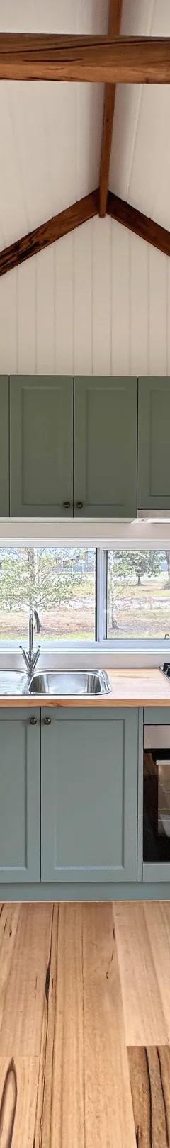  Victorian 3m × 8m Tiny Home on Wheels — Hardwood Interiors thumbnail 2