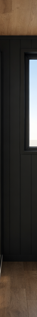 Ebony & Ply Petite: 7.2m Tiny Home on Wheels — Matte Black VJ, Staircase & Queen Loft thumbnail 7