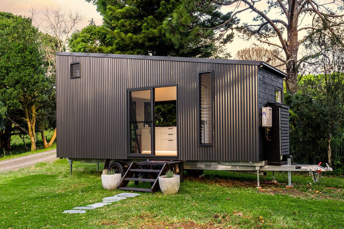 Mono-Pitch 7.2m Tiny Home on Wheels — Staircase, Queen Loft & Gas Strut Window - Image 1
