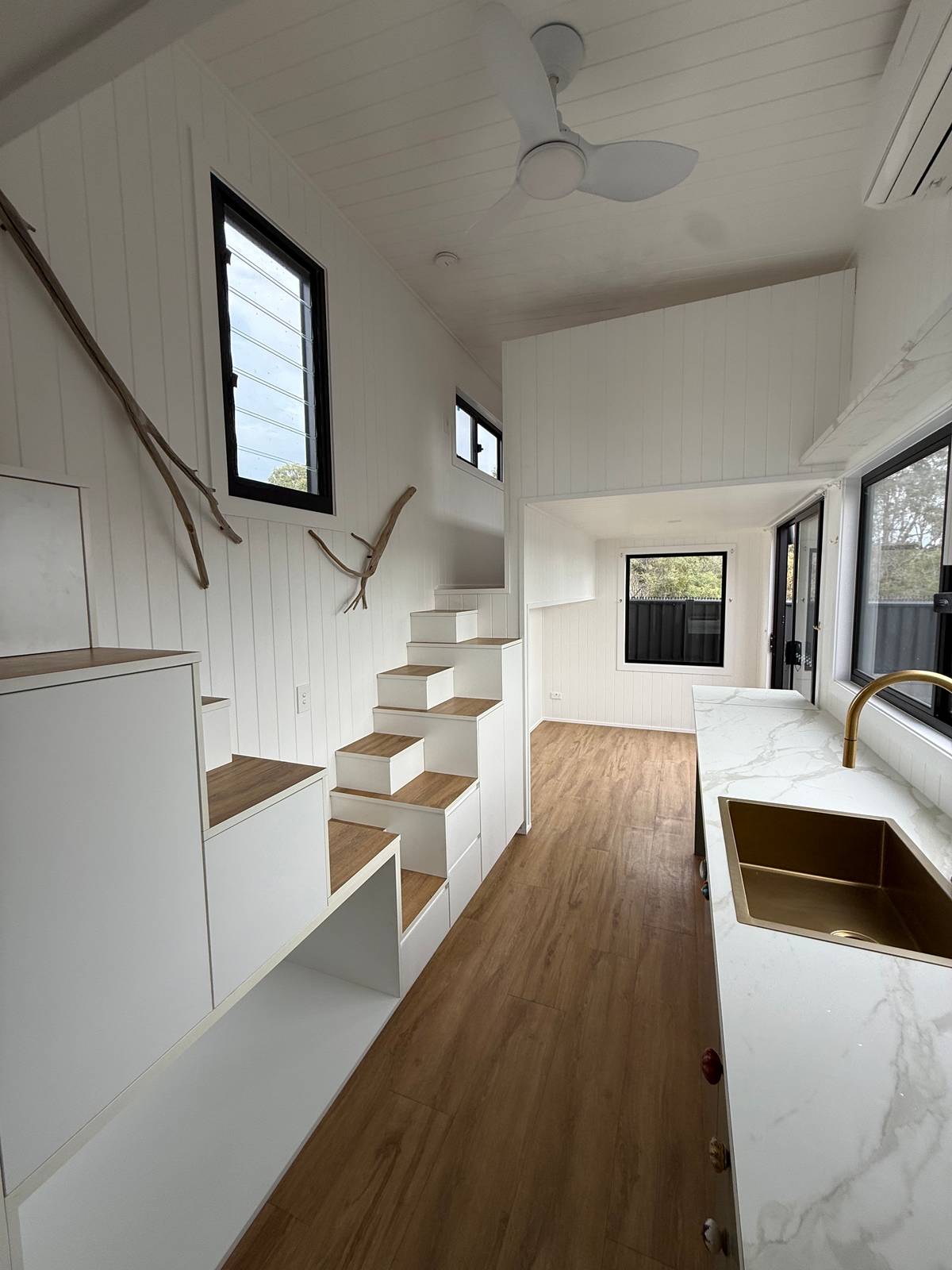 8m × 2.5m 2023 Double Loft Tiny Home on Wheels — Eucalypt Colorbond & Eclectic Finishes - Image 1