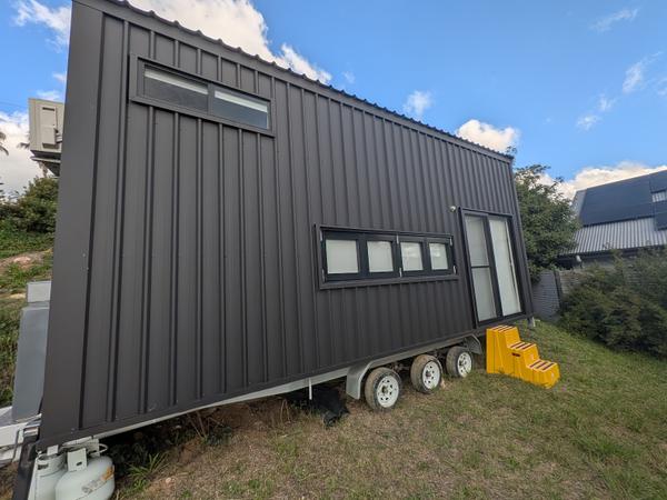 Solar-Powered 7.2m Tiny Home on Wheels — Loaded With Extras & Barely Lived In