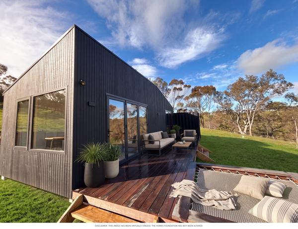 Night Sky 9m Off Grid Tiny Home on Wheels: Architect-Designed, Stargazing Apex Window & Deck