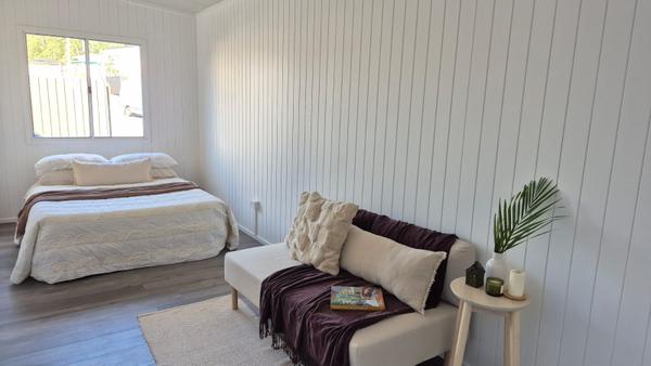Brand New, Ready Now: 8m x 2.5m Single Level Tiny Home on Wheels, Tri-Axle and Road Ready