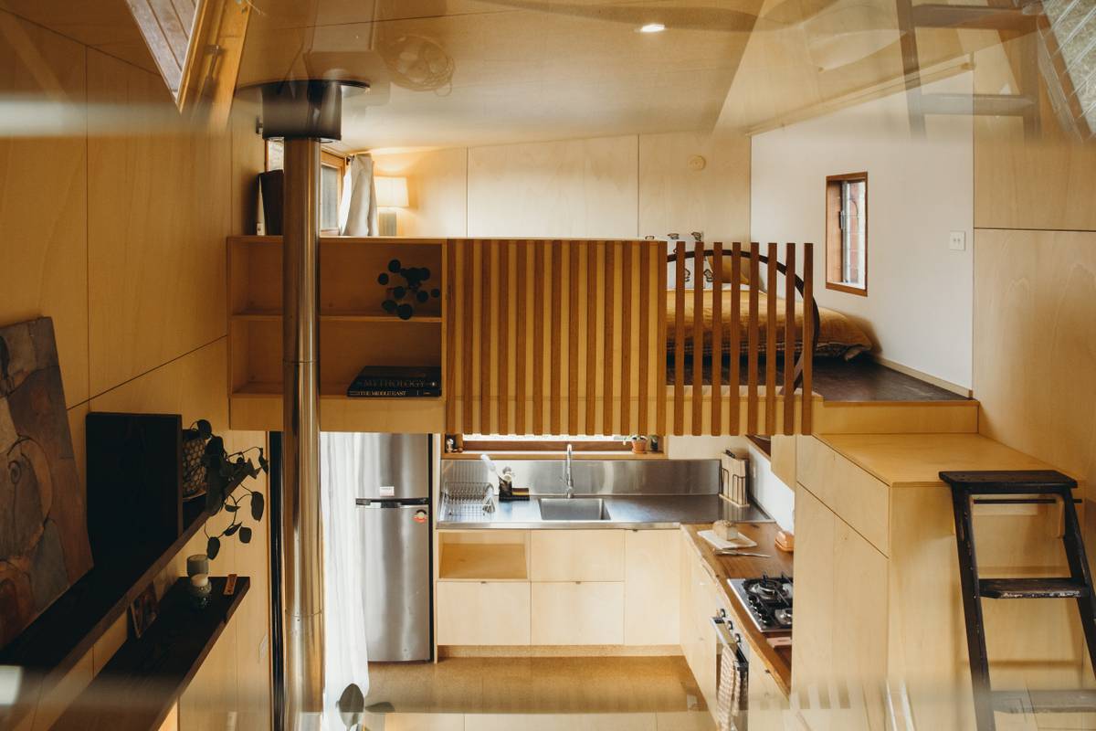 Black Charred Timber: 9m x 3.15m Tiny Home on Wheels, Two Lofts - Image 1