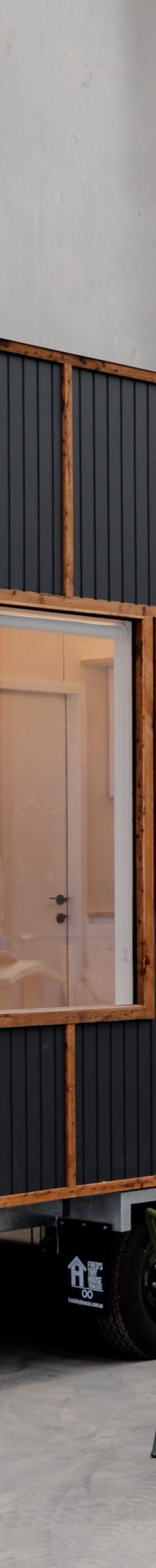 Weathertex & Cypress Batten 6m Tiny Home on Wheels: Double Glazed, Flushing Toilet & Velux Skylight thumbnail 2