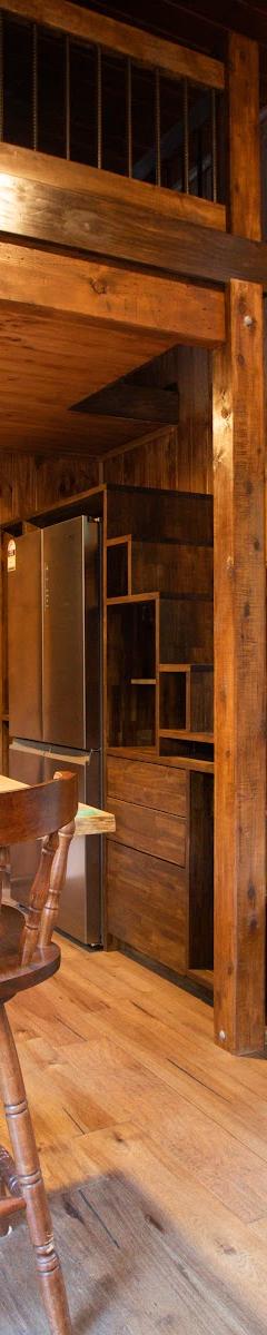 Leadlight & Pine: Fully Furnished 3m Wide Dual Loft Tiny Home on a 10-Tonne Trailer, Skylights & Brass Details thumbnail 6