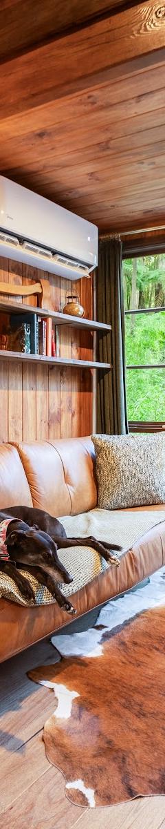 Leadlight & Pine: Fully Furnished 3m Wide Dual Loft Tiny Home on a 10-Tonne Trailer, Skylights & Brass Details thumbnail 7