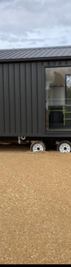Fireside: Single-Level 8.4m Tiny Home on Wheels, Charnwood Wood Fireplace, Air Con & Composting Toilet thumbnail 11