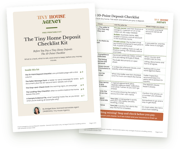 Preview of the printable deposit kit