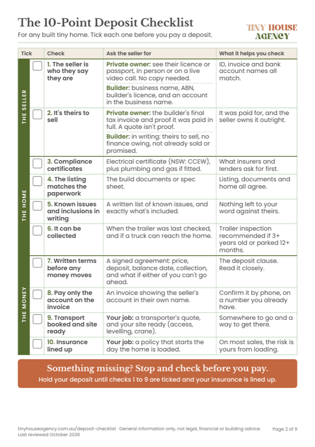 A page from the printable kit