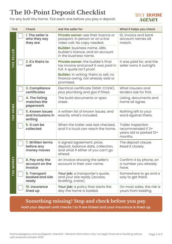 A page from the printable kit